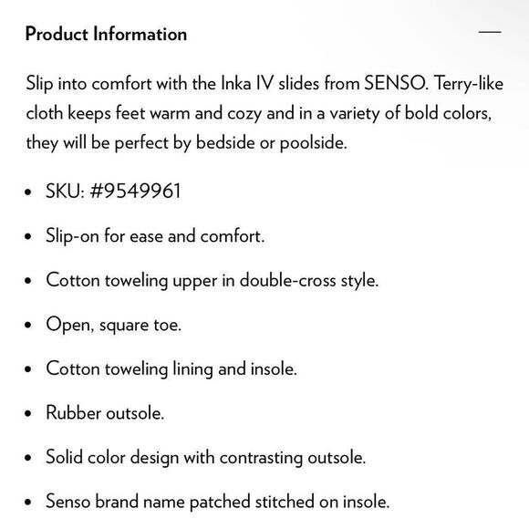 SENSO Inka IV Lavender Terry Towel Slides Sz 8 - Picture 7 of 11